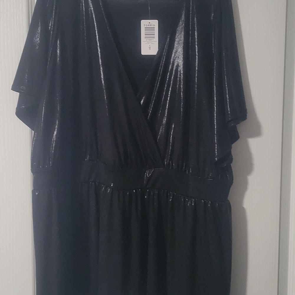 Torrid Deep Black Shimmer Top